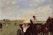 Edgar Degas A Carriage at the Races